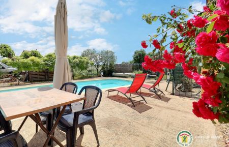 Piscine à partager - agréable moment détente au soleil Gîte n°294706 Saint-Sauveur-de-Cruzières - Ardèche - Piscine à partager - agréable moment détente au soleil