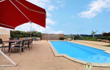 Villa avec piscine privée et terrain de pétanque Gîte n°126722 Lagorce - Ardèche - Villa avec piscine privée et terrain de pétanque