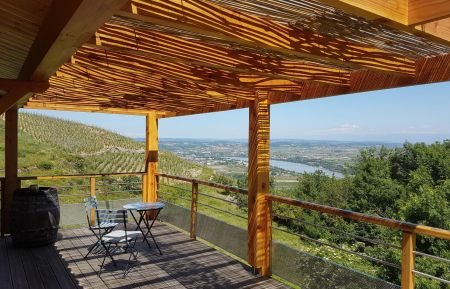 terrasse été avec pergola/canisse Gîte n°152700 Mauves - Ardèche - terrasse été avec pergola/canisse