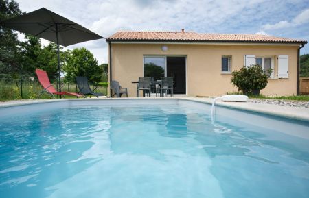 Maison de plain-pied, climatisée avec piscine privative Gîte n°325712 Ucel - Ardèche - Maison de plain-pied, climatisée avec piscine privative