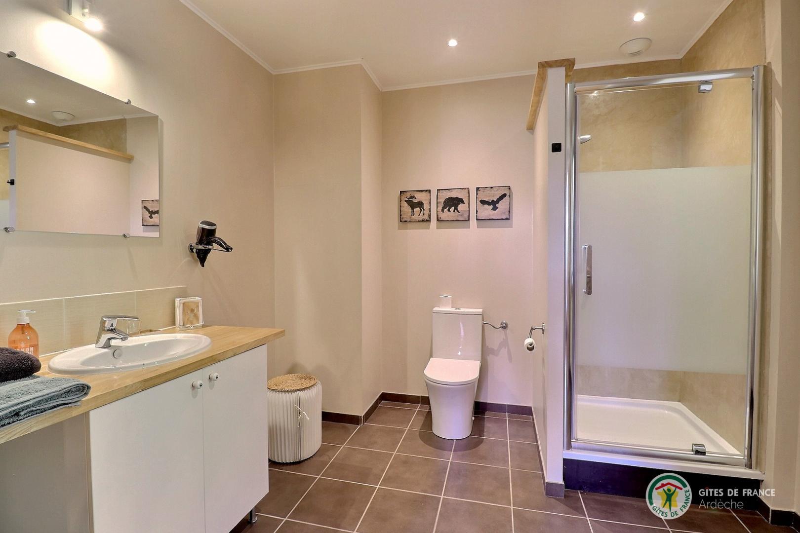 Chambre "Les 3 Becs" : la salle d'eau photo 10