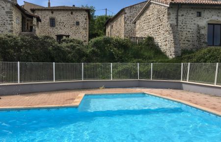 Piscine partagée de la Ferme de Simondon Chambre d'hôtes n°551 Plats - Ardèche - Piscine partagée de la Ferme de Simondon