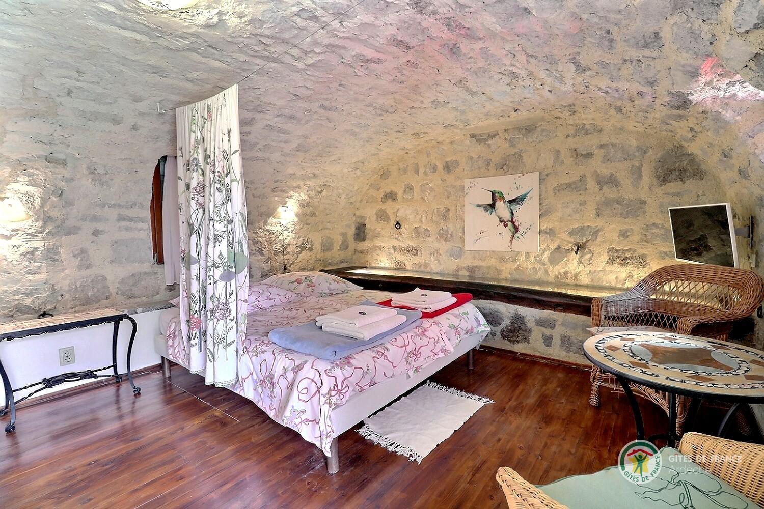 espace nuit avec lit en 140 de la chambre Ecurie photo 18