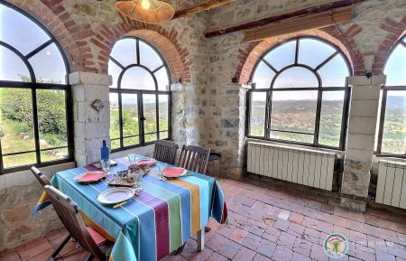 G&icirc;te n&deg;306008 Sampzon - Ard&egrave;che - Terrasse avec magnifique vue